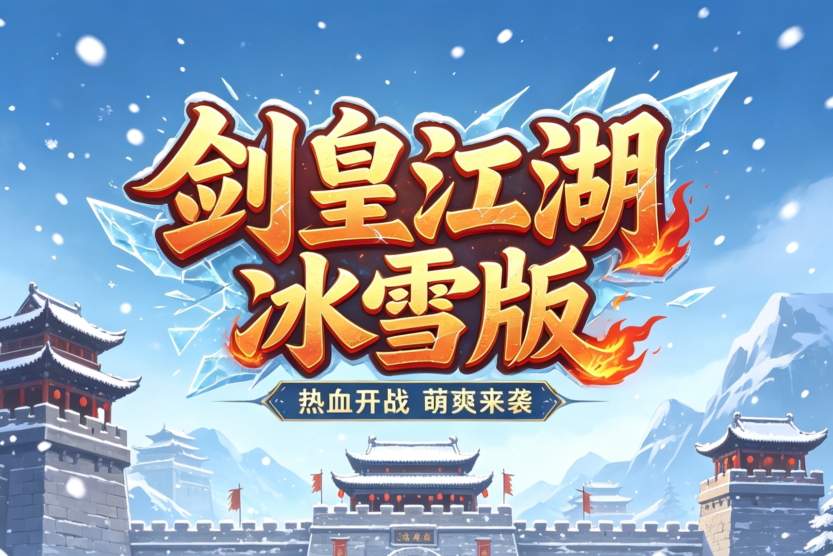 8月服《剑皇江湖冰雪版》玩法介绍，白嫖也能搬的服！ 剑皇江湖冰雪版 图片 1