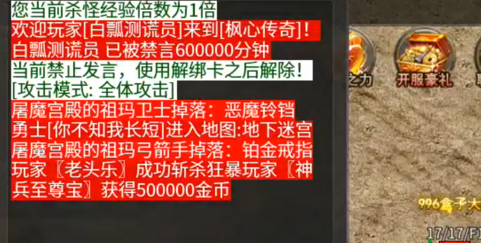 【枫心百事通】复古传奇！有舍才有得！10元解绑卡，要什么狂暴之力，手动打怪服过谁 枫心传奇 图片 4