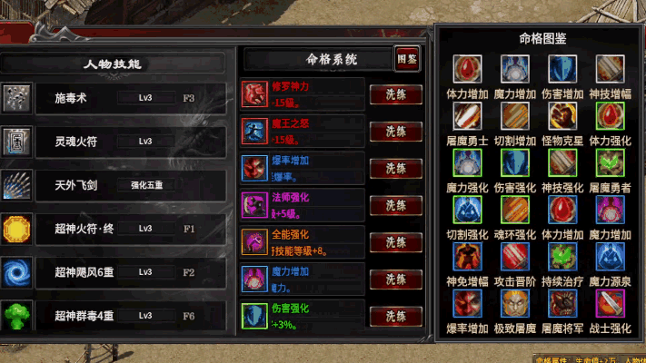 心魔火力无限第9季（神技纪元）天命BUFF图鉴览 心魔火力无限 图片 1