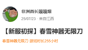 【玩服时长秀】已玩超过200-3000小时的服，顺便点评下 圆梦江湖沉默 图片 4