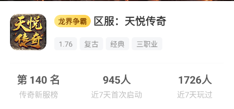 零压力入场：176复古鬼服，410小时测评，26R开启可搬可玩之路 天悦传奇 图片 2