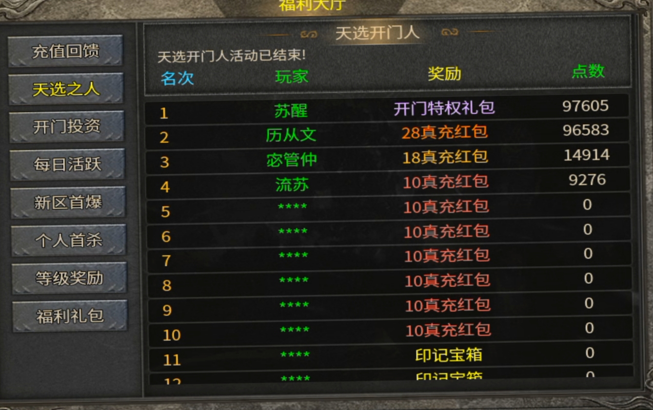 【开门传奇上篇】3元抽解绑，探服小结！ 开门传奇 图片 3